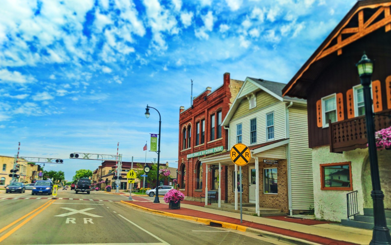 Driving-on-Main-Street-in-Waunakee-Wisconsin-2