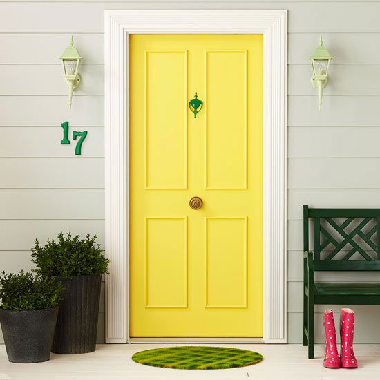 yellow door